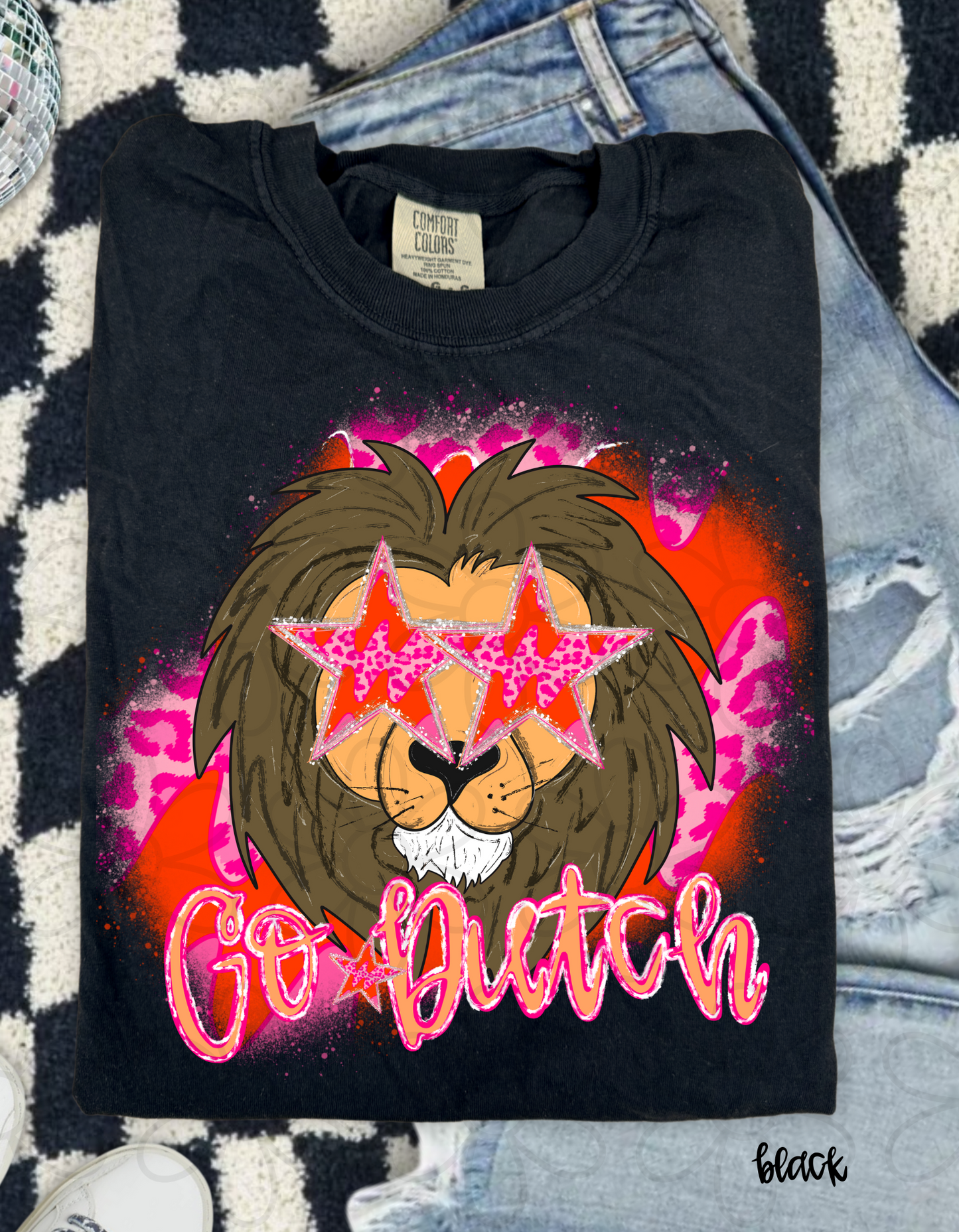 Pink Leopard Preppy Mascots (Multiple Options) Kids Completed Tee