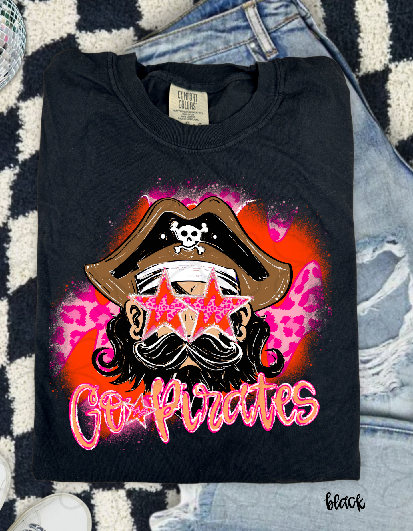Pink Leopard Preppy Mascots (Multiple Options) Completed Tee
