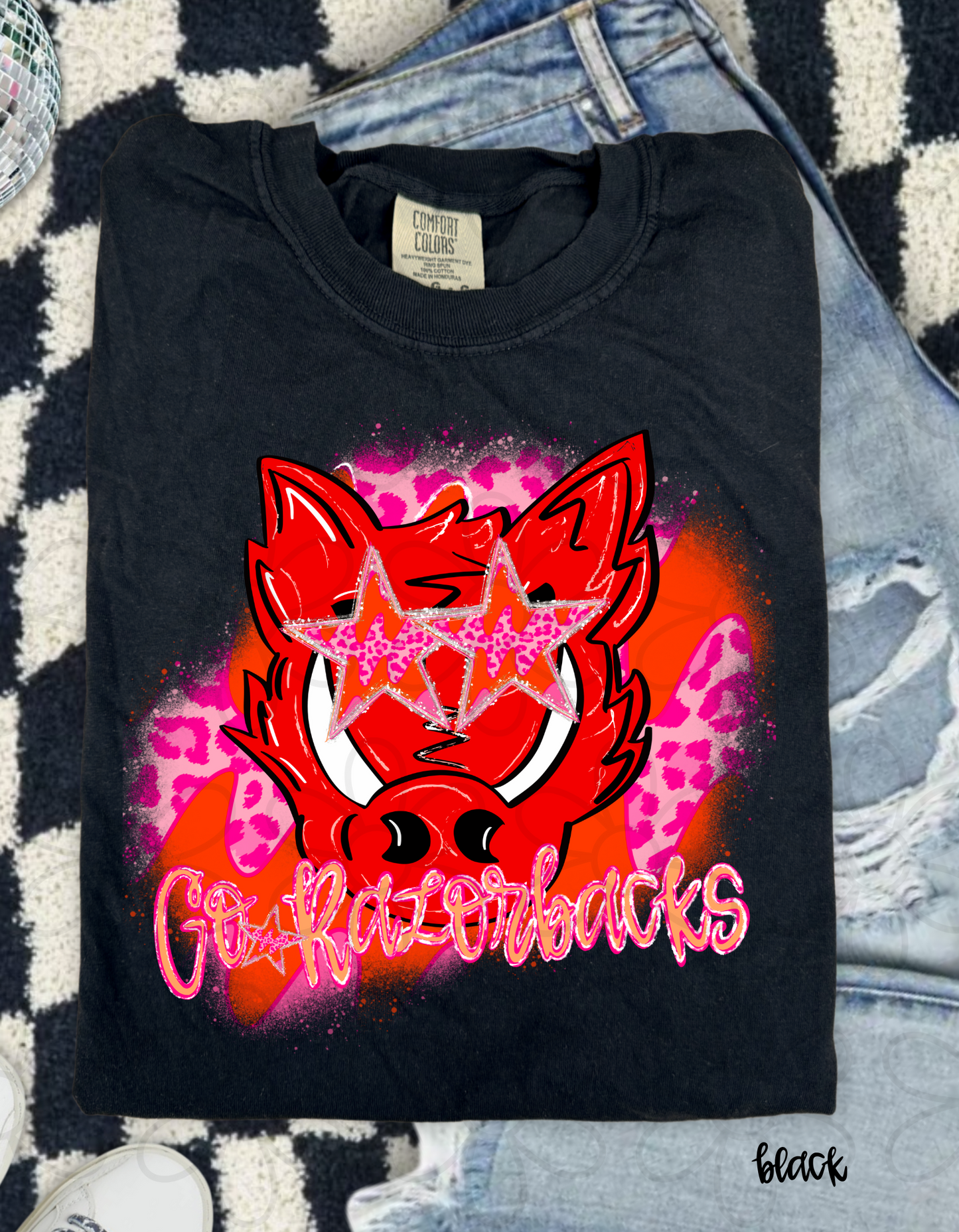 Pink Leopard Preppy Mascots (Multiple Options) Kids Completed Tee