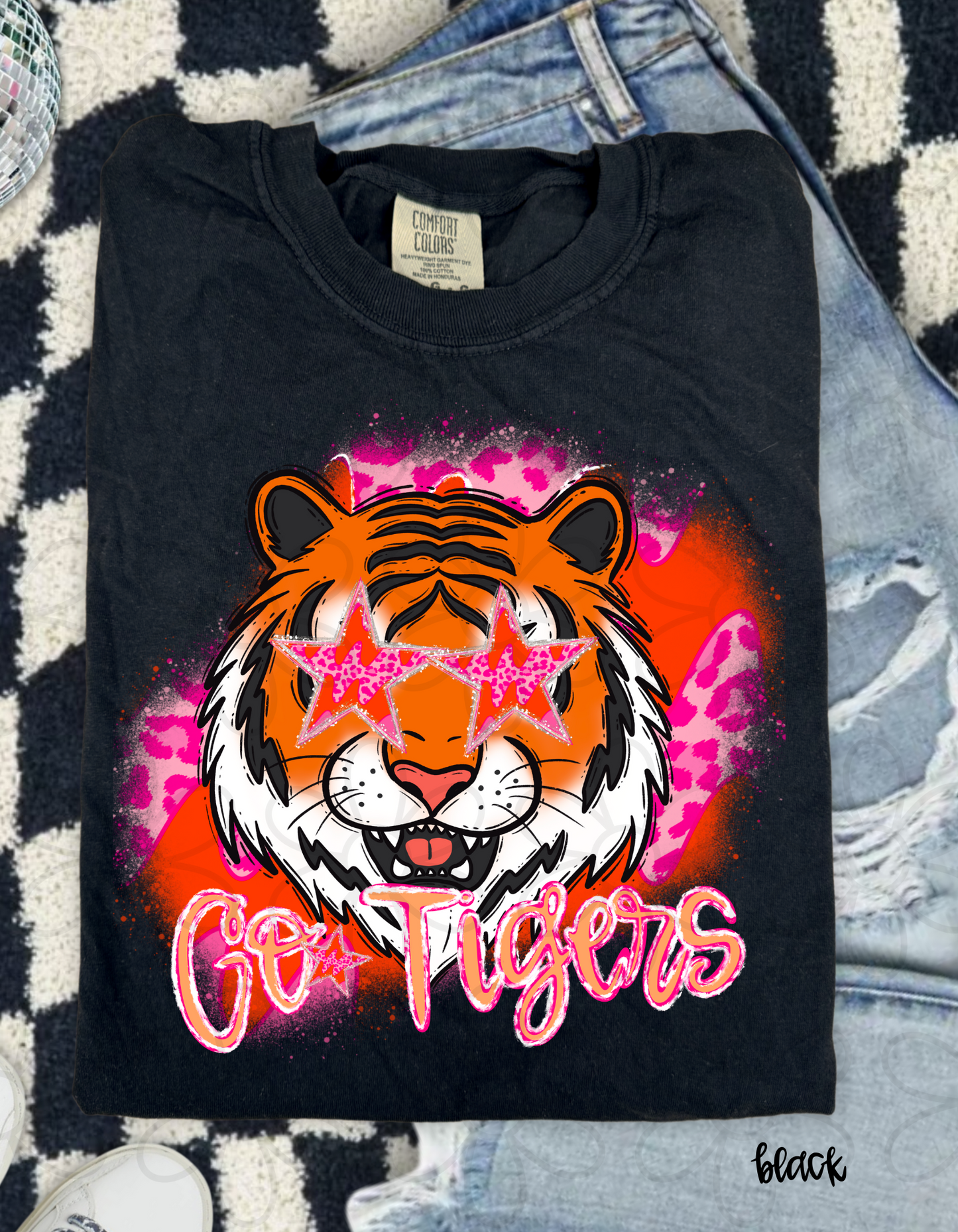 Pink Leopard Preppy Mascots (Multiple Options) Completed Tee