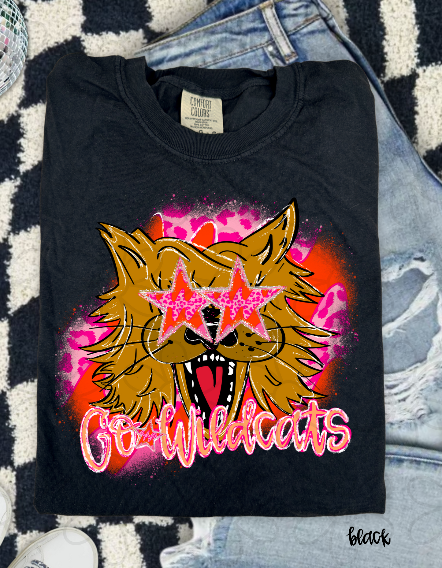 Pink Leopard Preppy Mascots (Multiple Options) Completed Tee