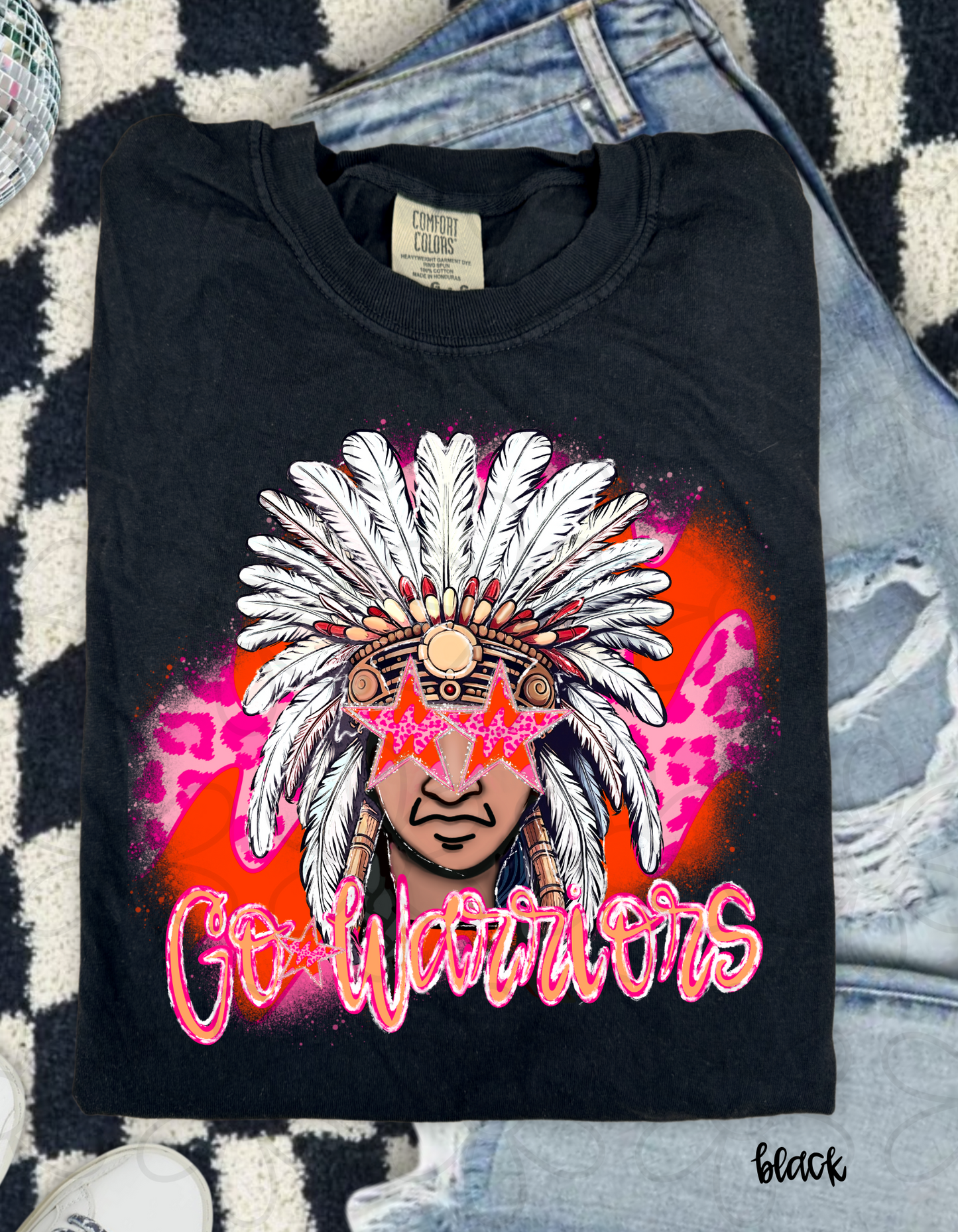Pink Leopard Preppy Mascots (Multiple Options) Completed Tee