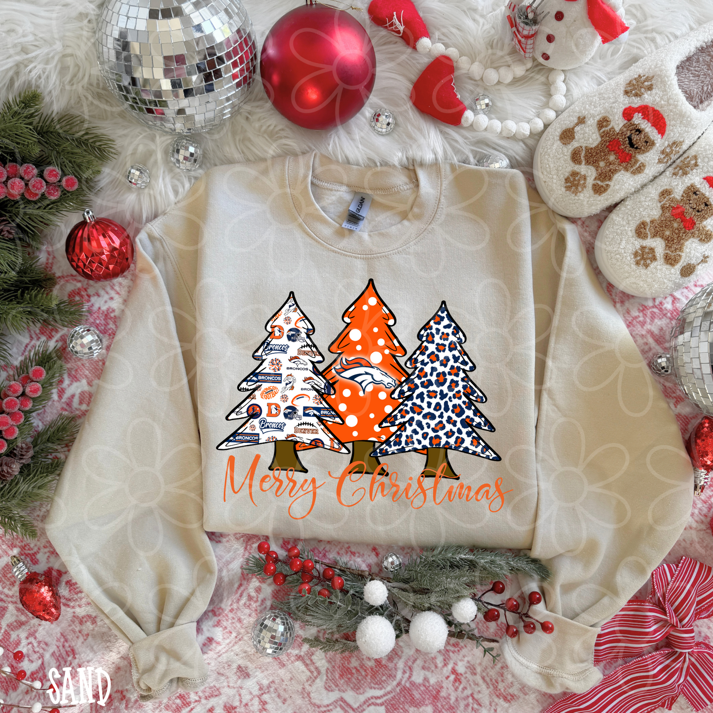 Merry Christmas Sports Team Trees (Multiple Options) DTF Transfer