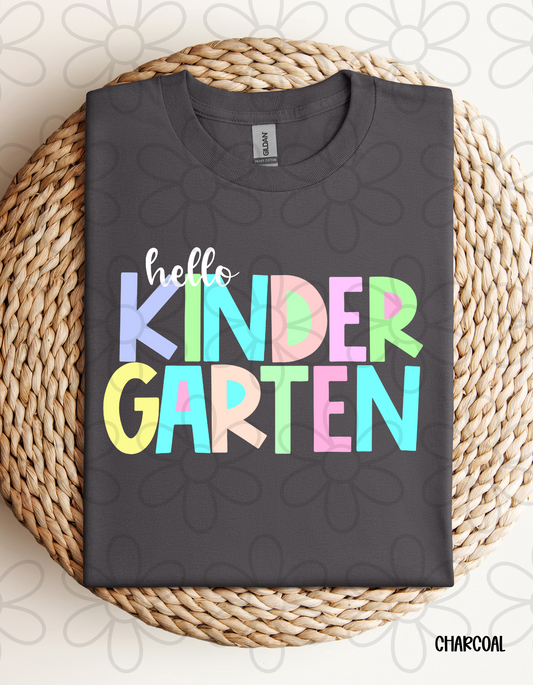 Hello Grades Pastel (Multiple Options) Kids Completed Tee