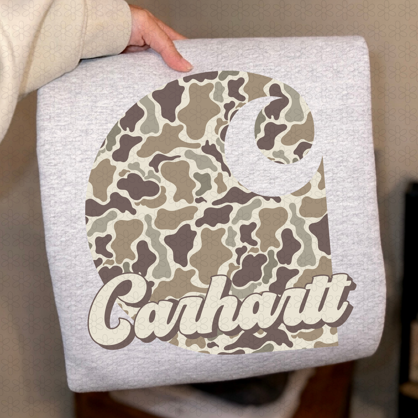 Light Camo Carhartt DTF Transfer