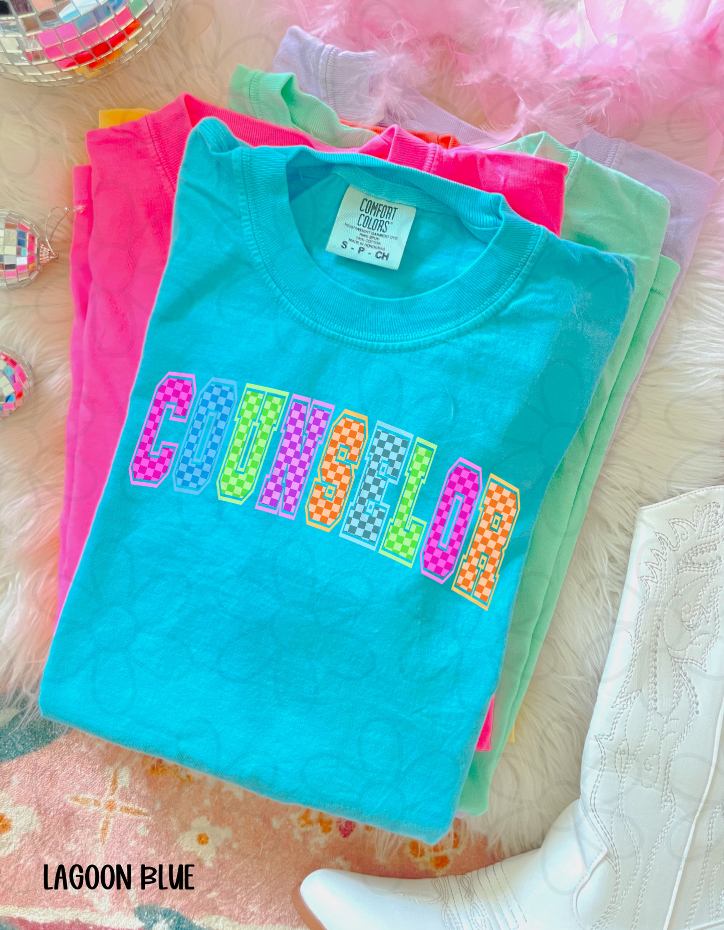 Colorful Checkered Occupations (Multiple Options) Completed Tee