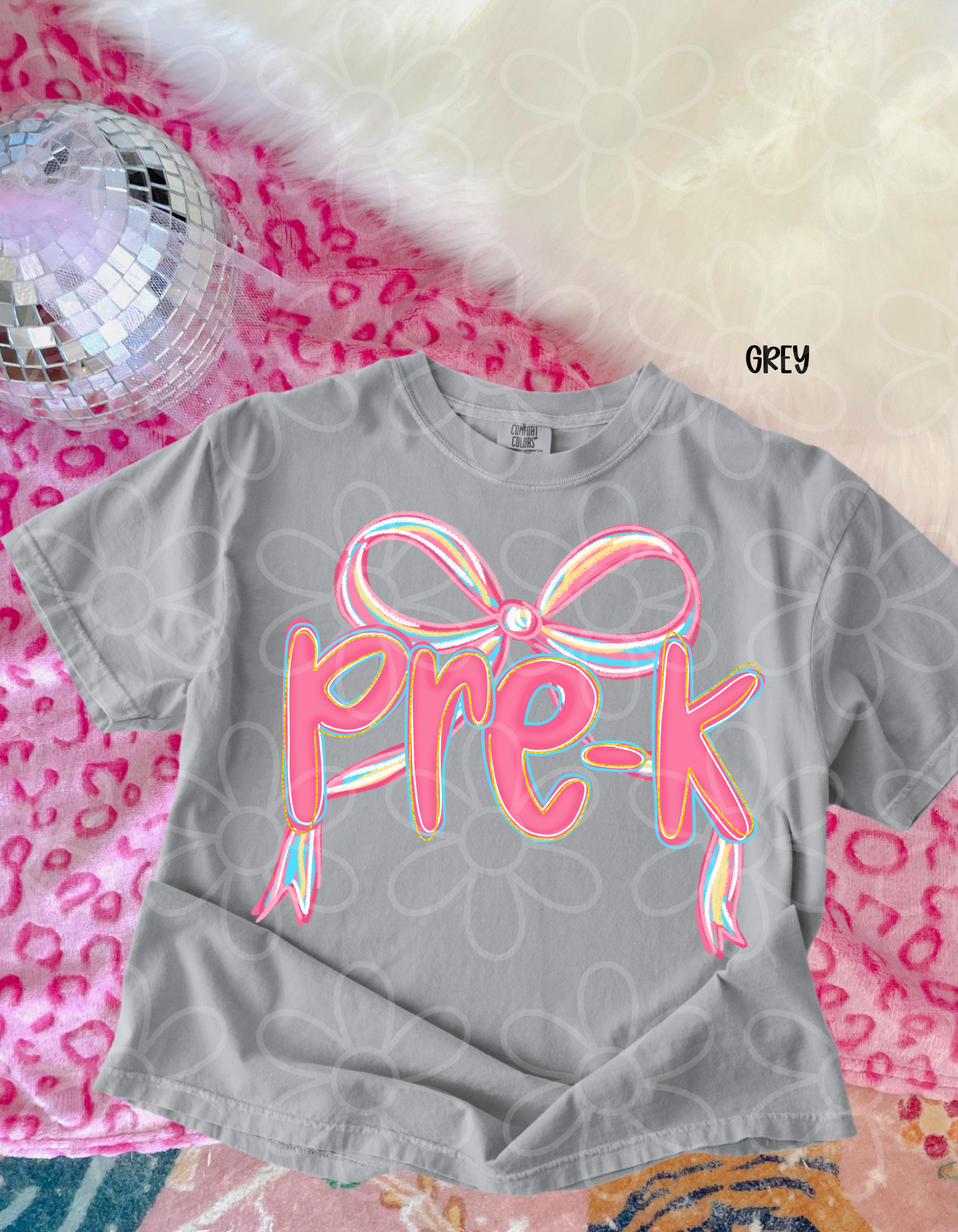 Pink School Grades Bow (Multiple Options) DTF Transfer