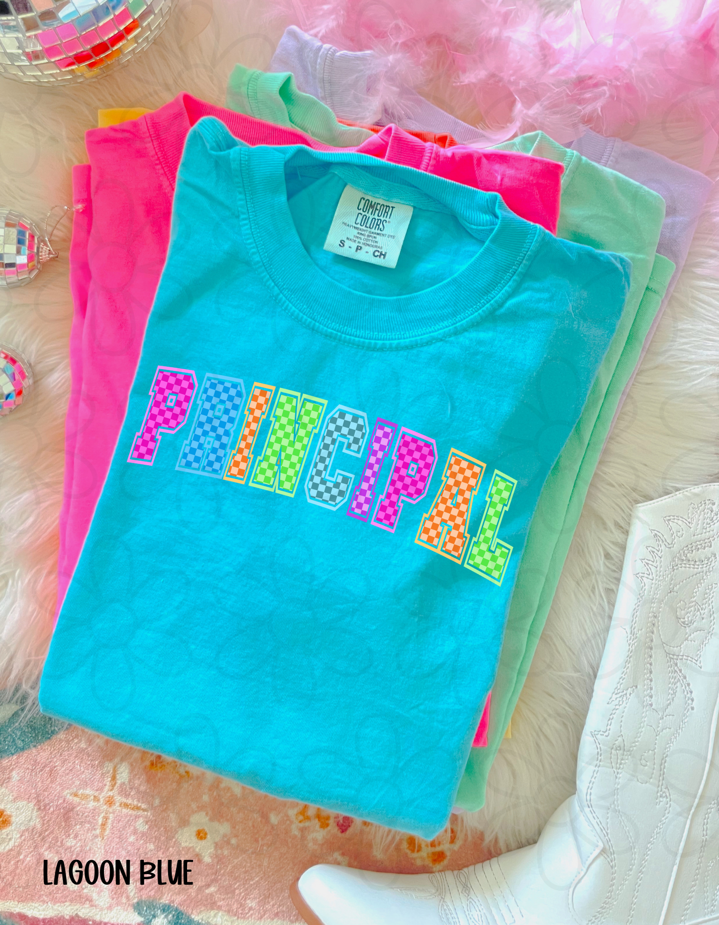 Colorful Checkered Occupations (Multiple Options) Completed Tee
