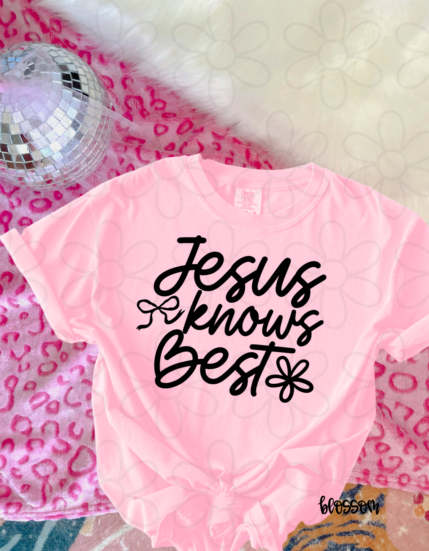 Jesus Knows Best (Multiple Color Options) DTF Transfer