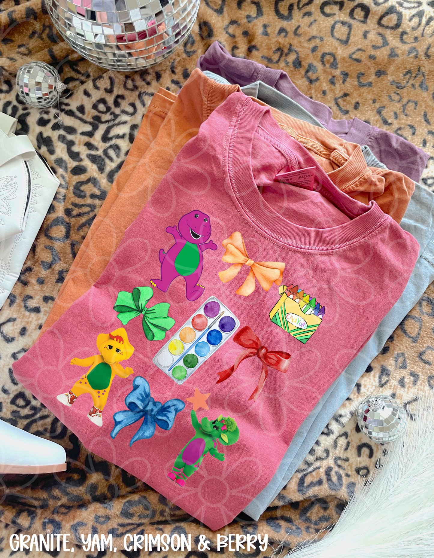 Cartoon Coquette Collage (Multiple Options) Kids Completed Tee