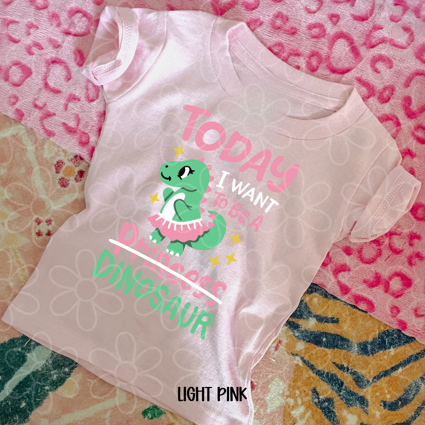 Today I Want To Be A Dinosaur Kids Completed Tee
