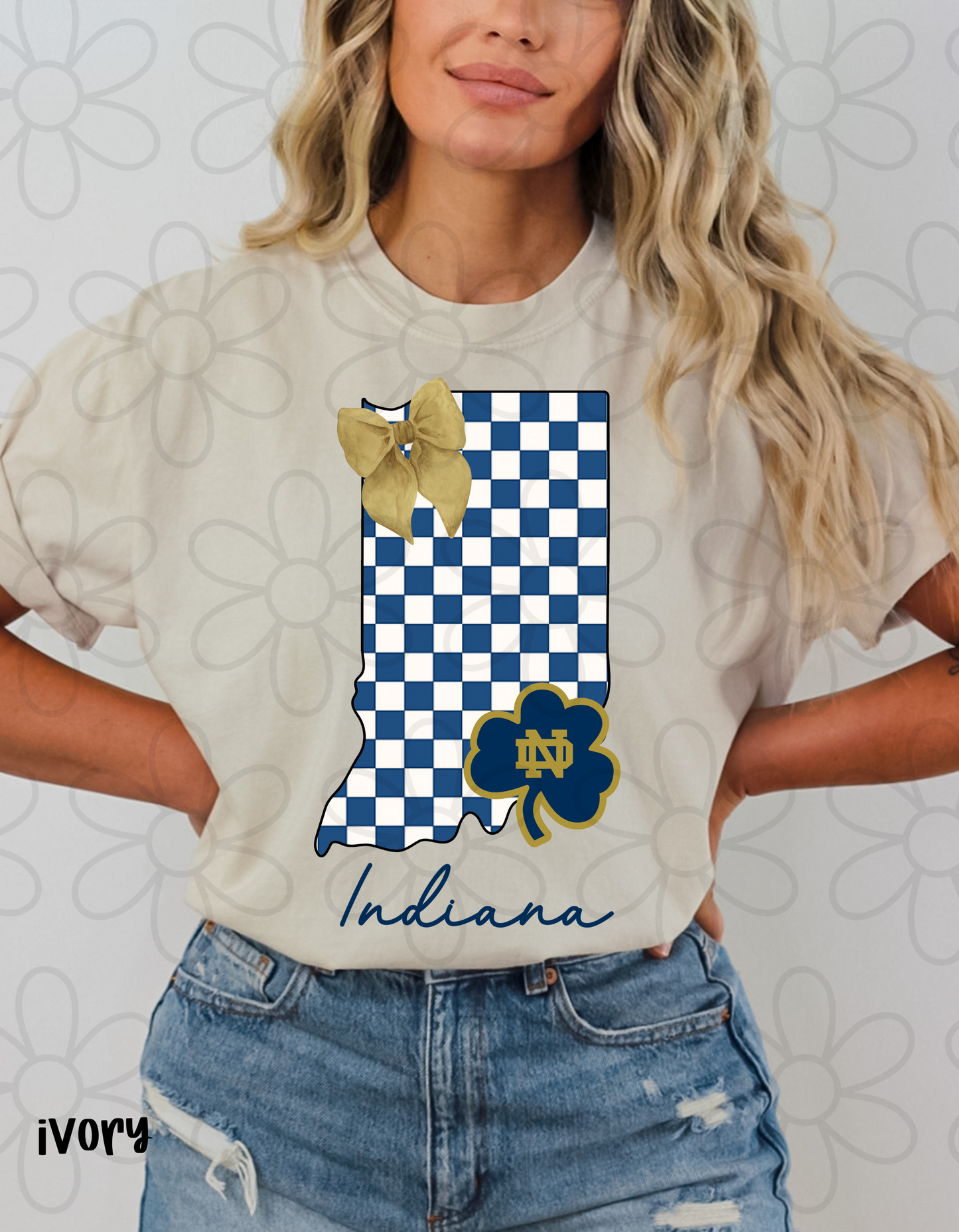 Checkered Team States (Multiple Options) DTF Transfer