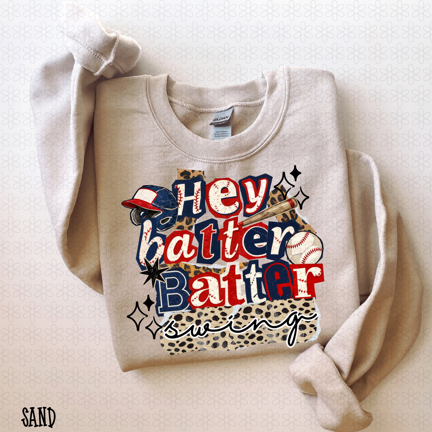 Leopard Hey Batter Batter Swing DTF Transfer