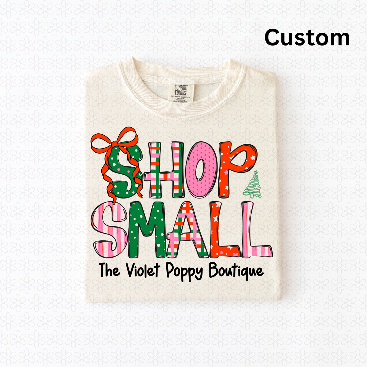 Custom Christmas Shop Small DTF Transfer