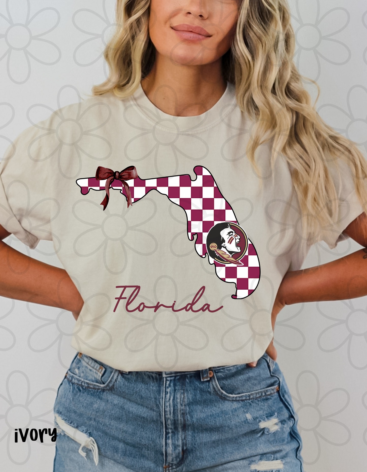 Checkered Team States (Multiple Options) DTF Transfer