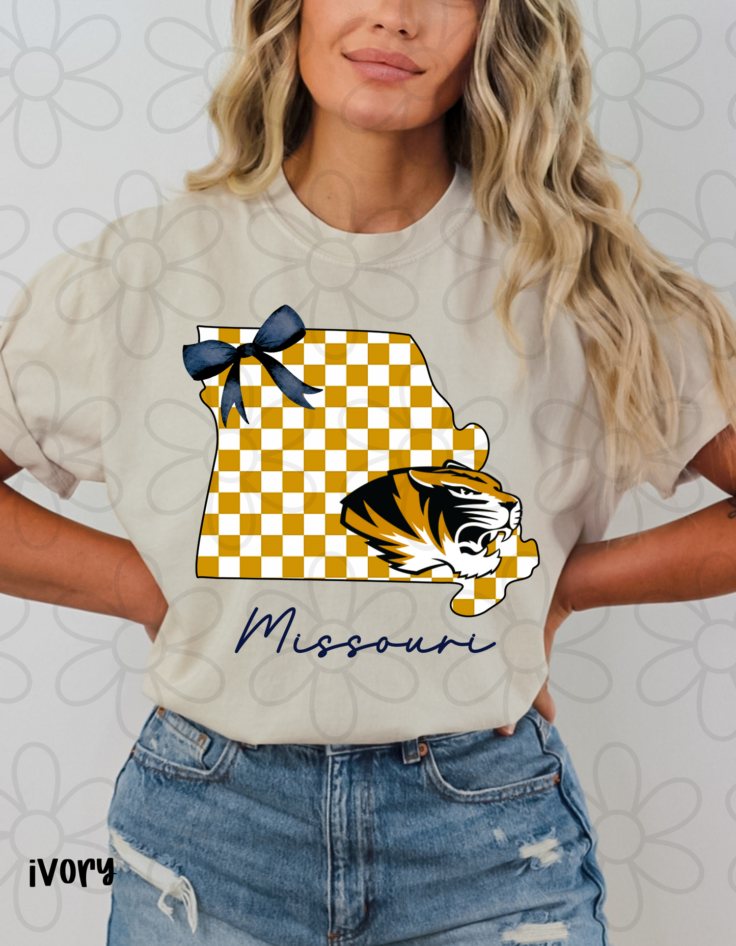 Checkered Team States (Multiple Options) DTF Transfer