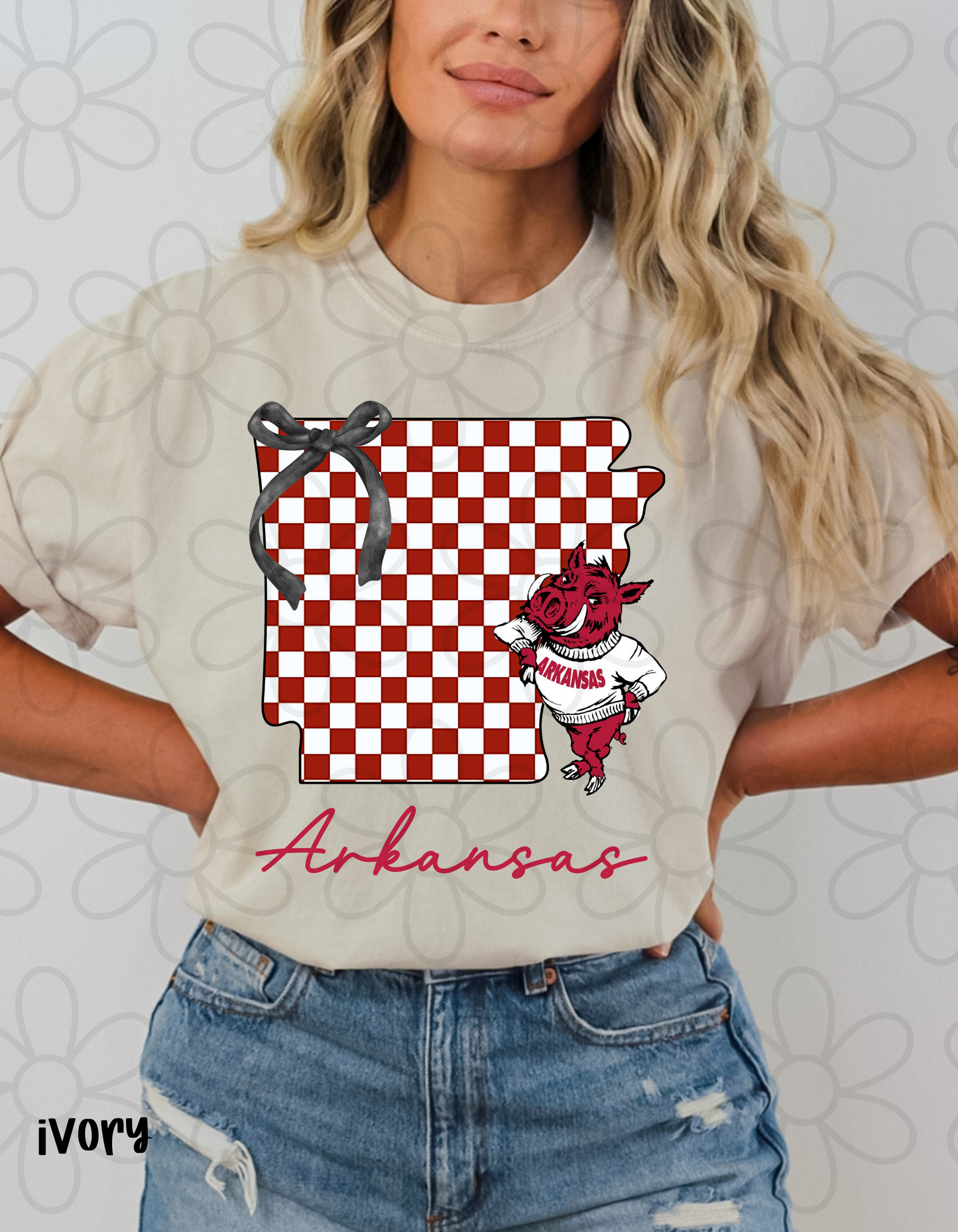 Checkered Team States (Multiple Options) DTF Transfer