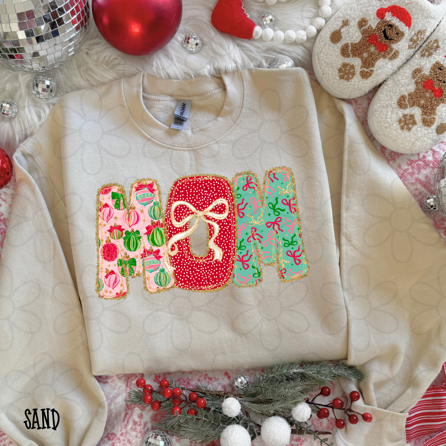 Christmas Bows Names (Multiple Options) DTF Transfer