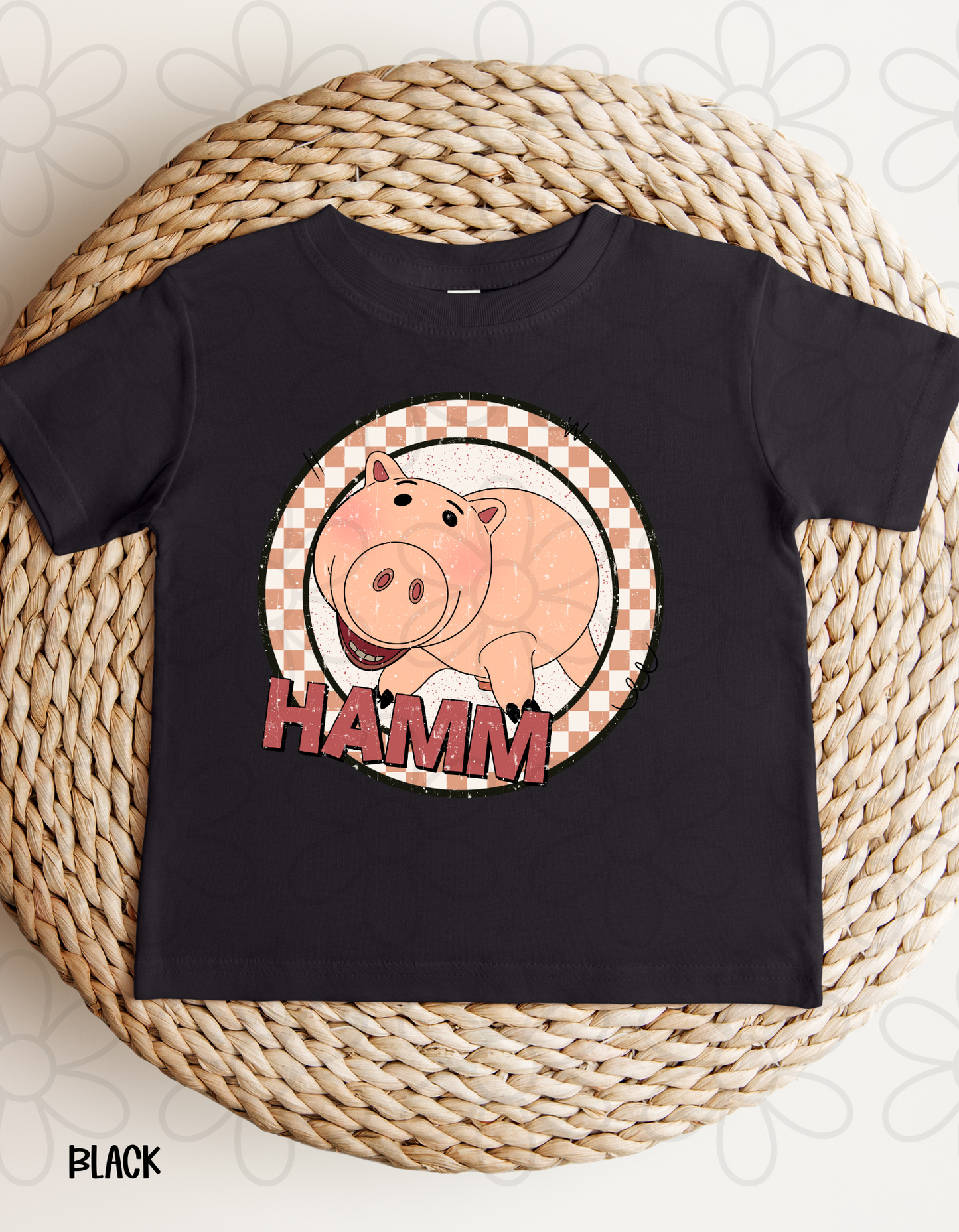 Distressed Checkered Toy Story Characters (Multiple Options) Completed Tee