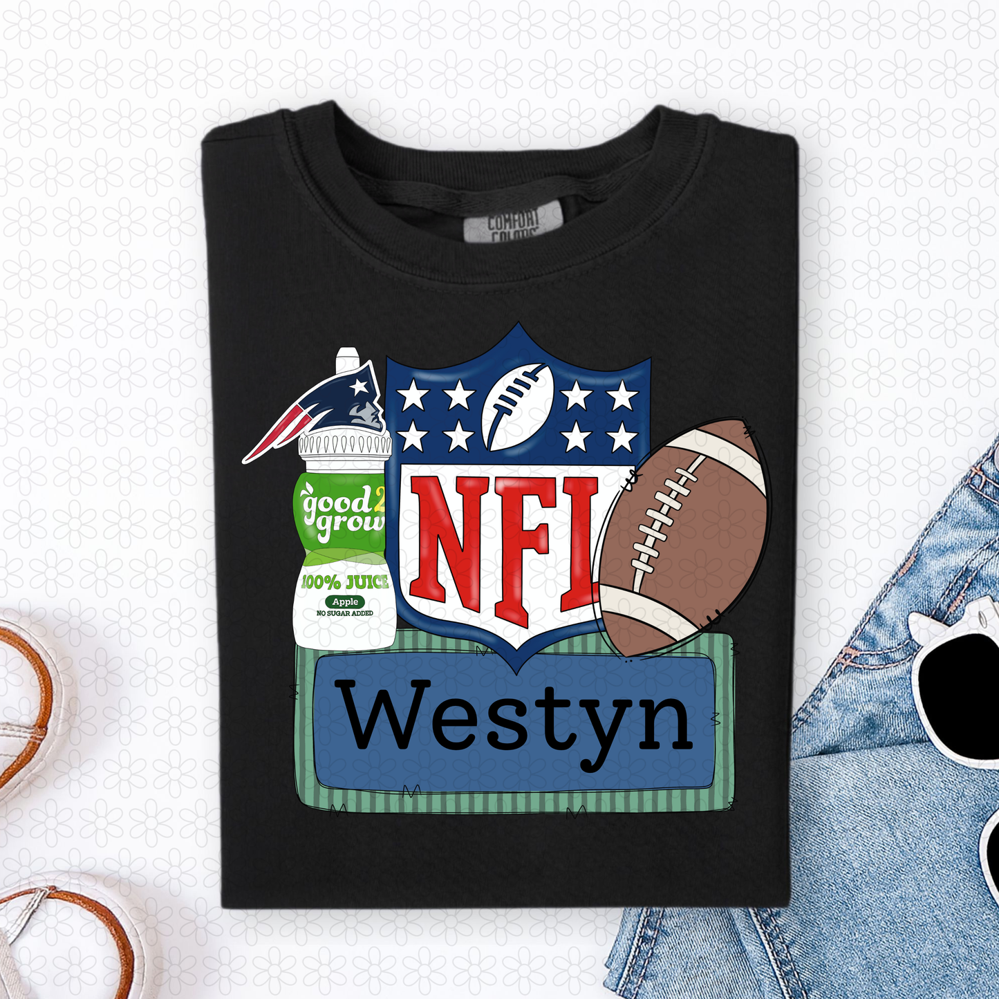 Custom Name Juice Patriots DTF Transfer