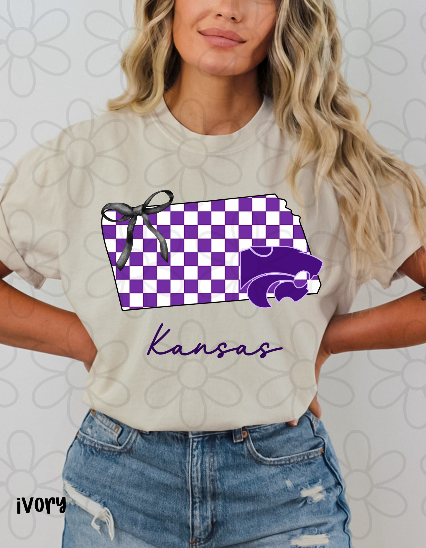 Checkered Team States (Multiple Options) DTF Transfer