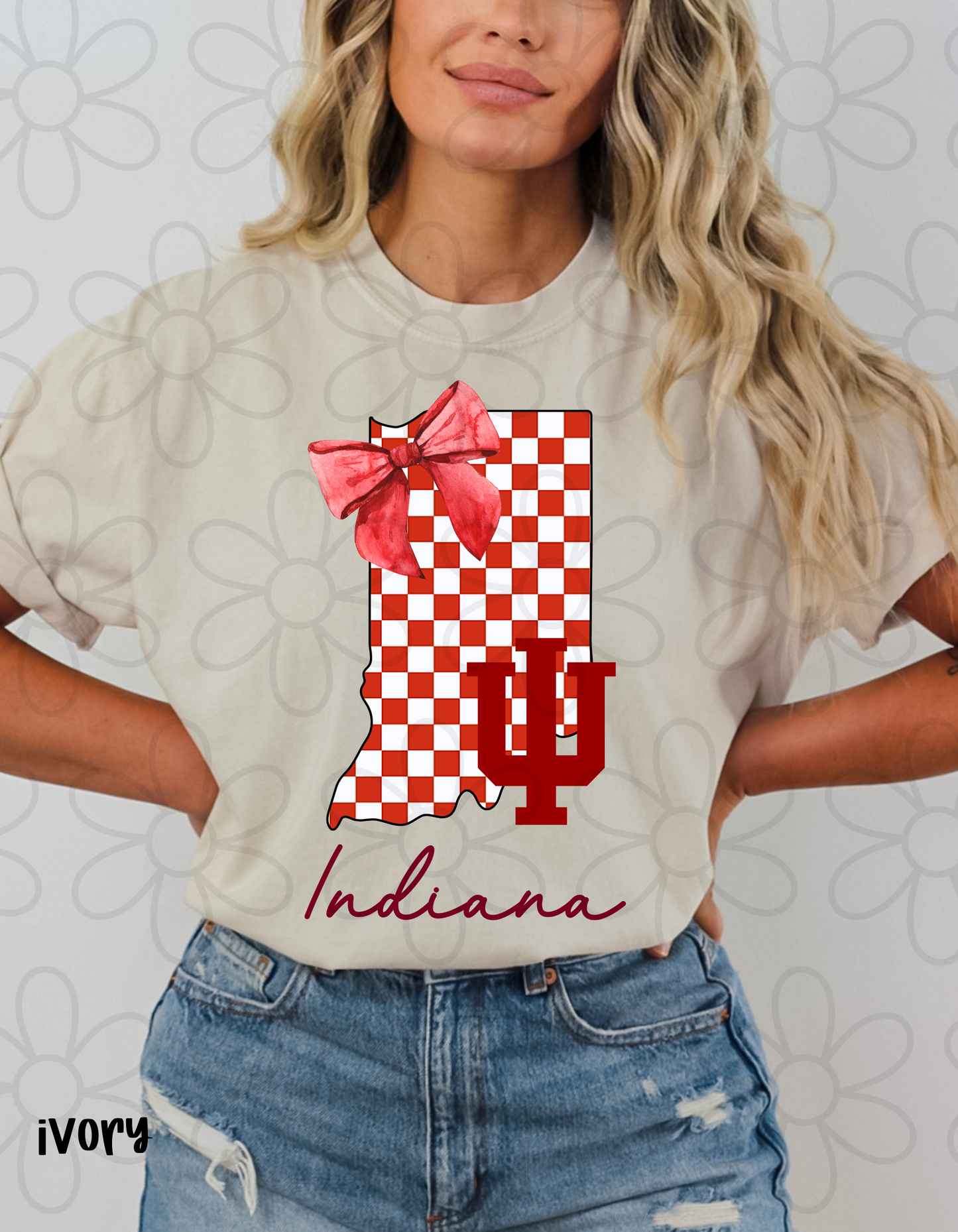 Checkered Team States (Multiple Options) DTF Transfer