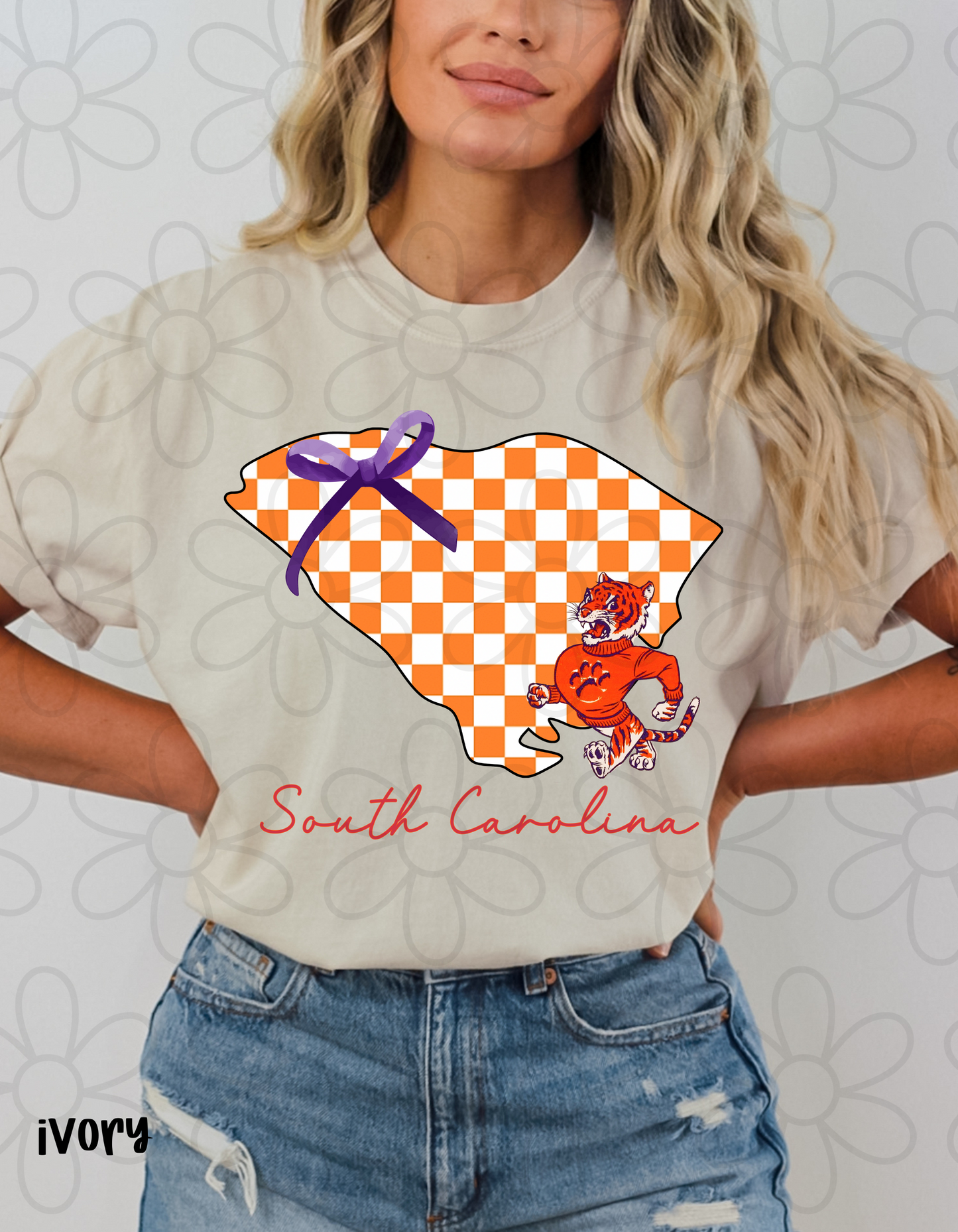 Checkered Team States (Multiple Options) DTF Transfer