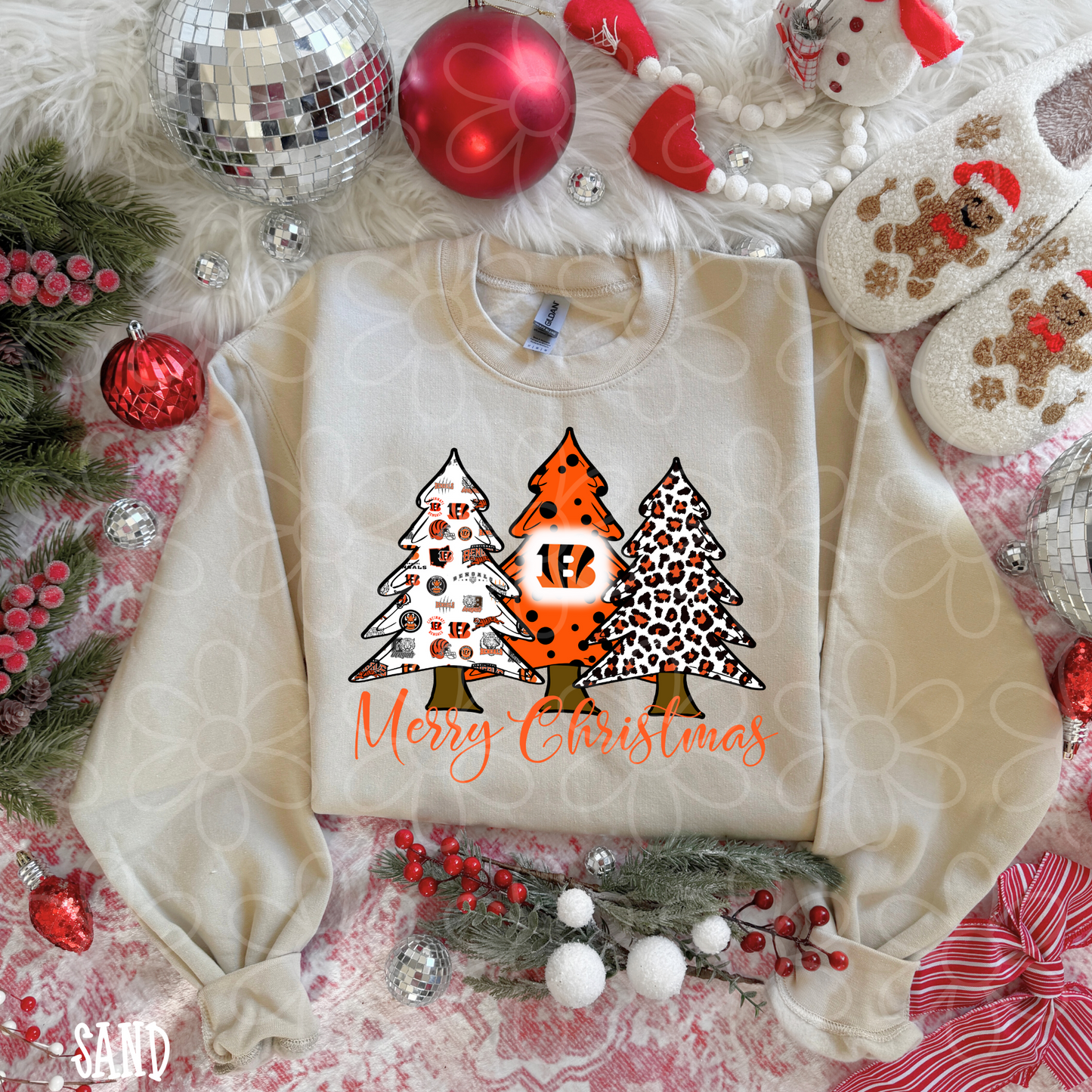 Merry Christmas Sports Team Trees (Multiple Options) DTF Transfer