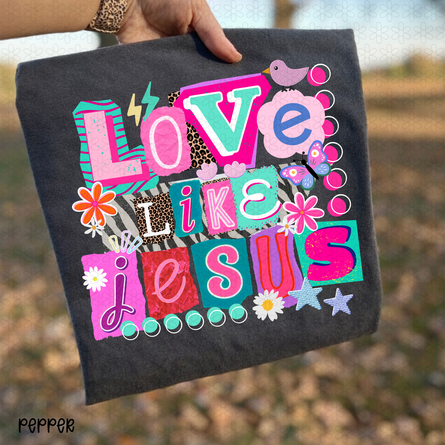 Retro Love Like Jesus DTF Transfer