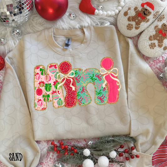Christmas Bows Mini Kids Completed Tee