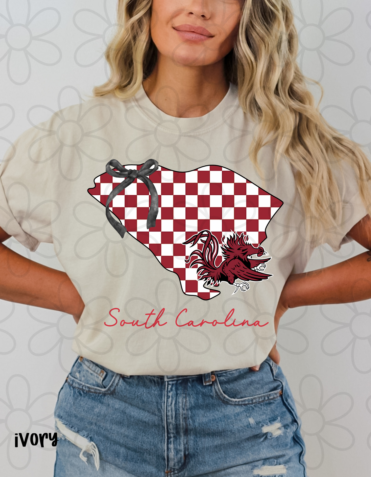 Checkered Team States (Multiple Options) DTF Transfer