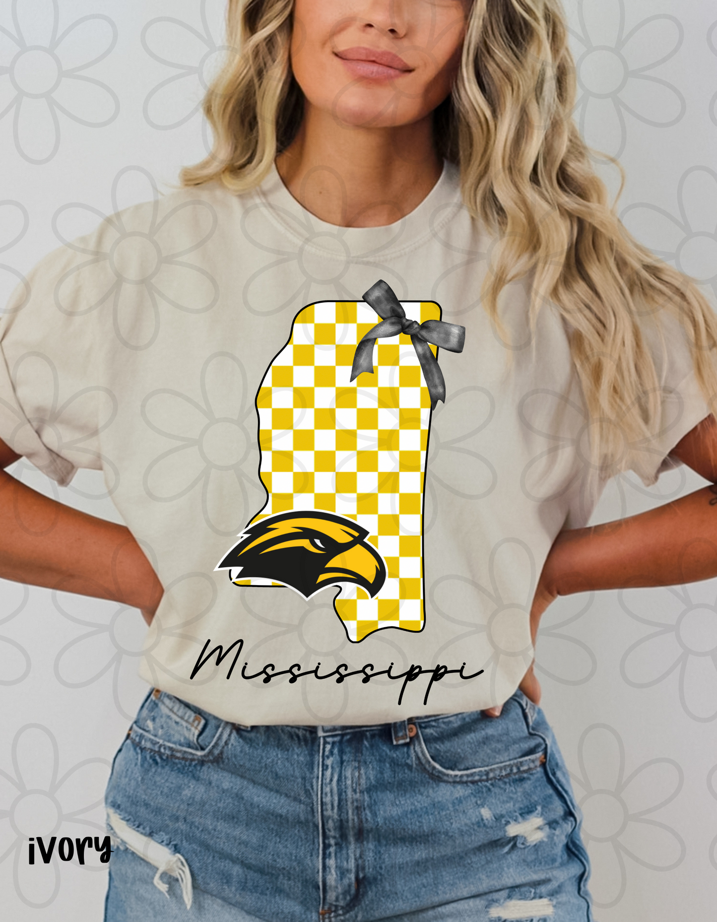 Checkered Team States (Multiple Options) DTF Transfer