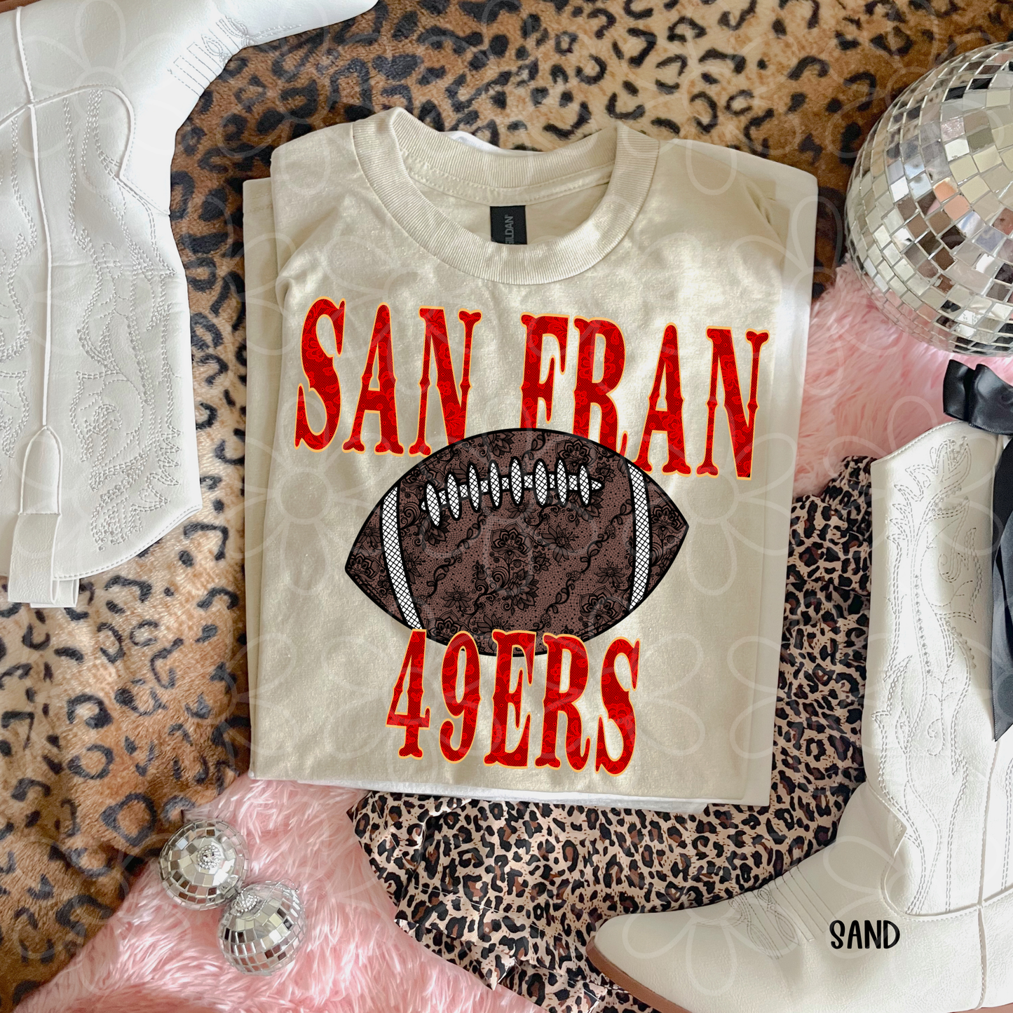 Lace Football Teams (Multiple Options) DTF Transfer