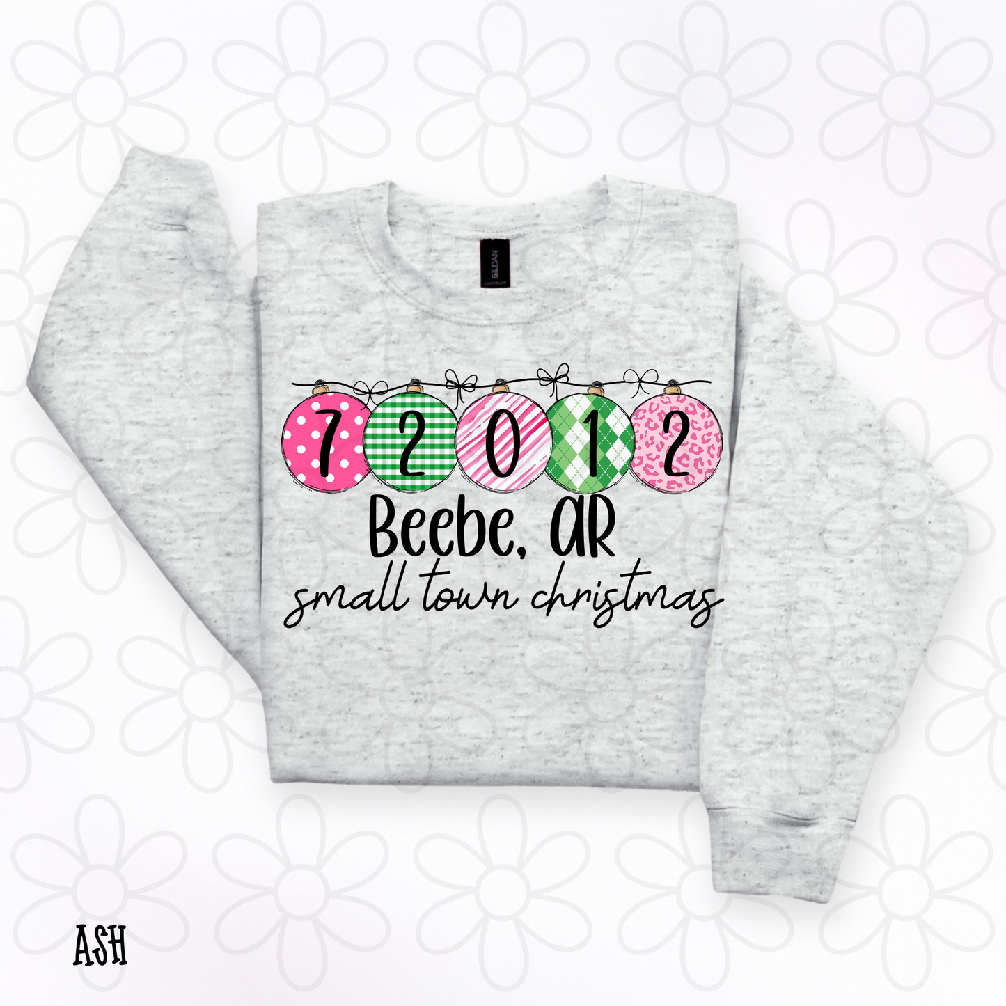 Small Town Christmas Custom Zip Code City DTF Transfer