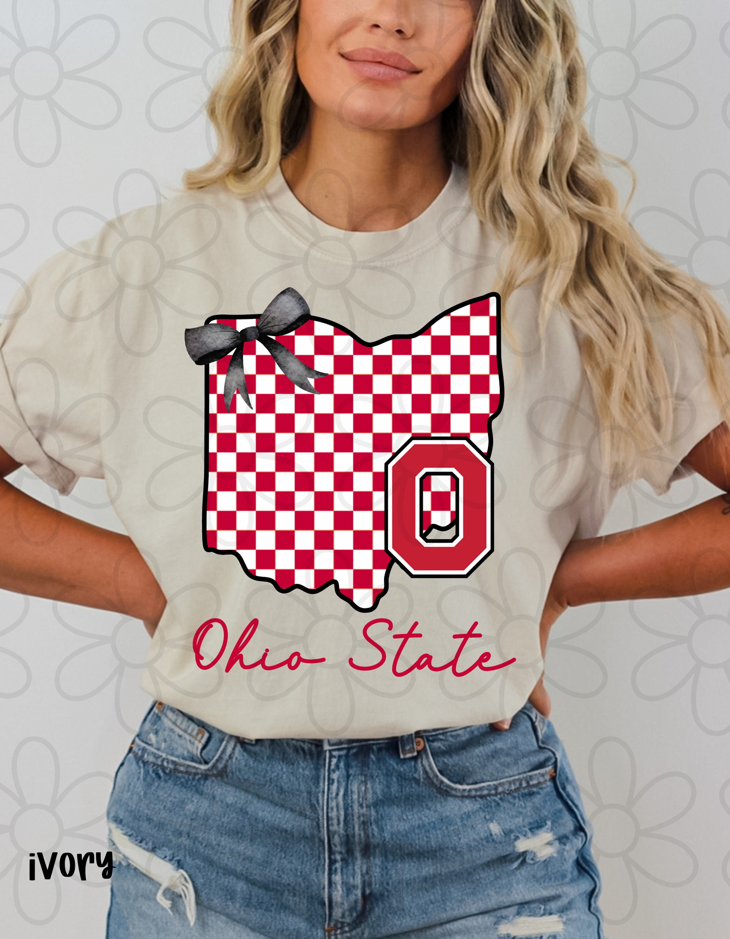 Checkered Team States (Multiple Options) DTF Transfer