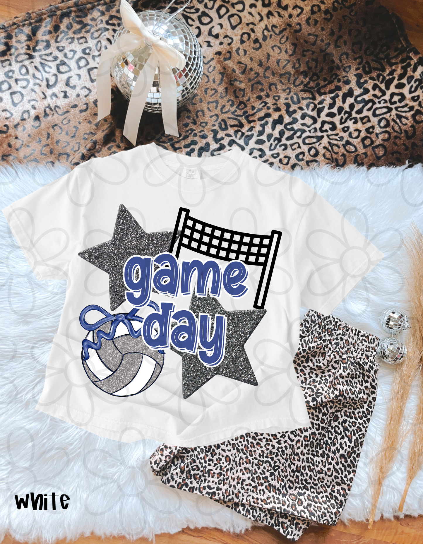 Volleyball Game Day (Multiple Color Options - No Customs) DTF Transfer