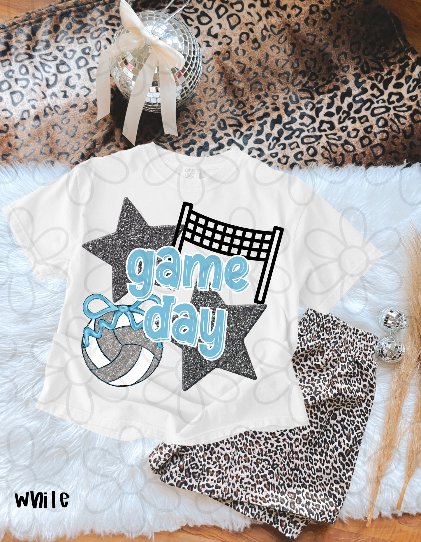 Volleyball Game Day (Multiple Color Options - No Customs) DTF Transfer