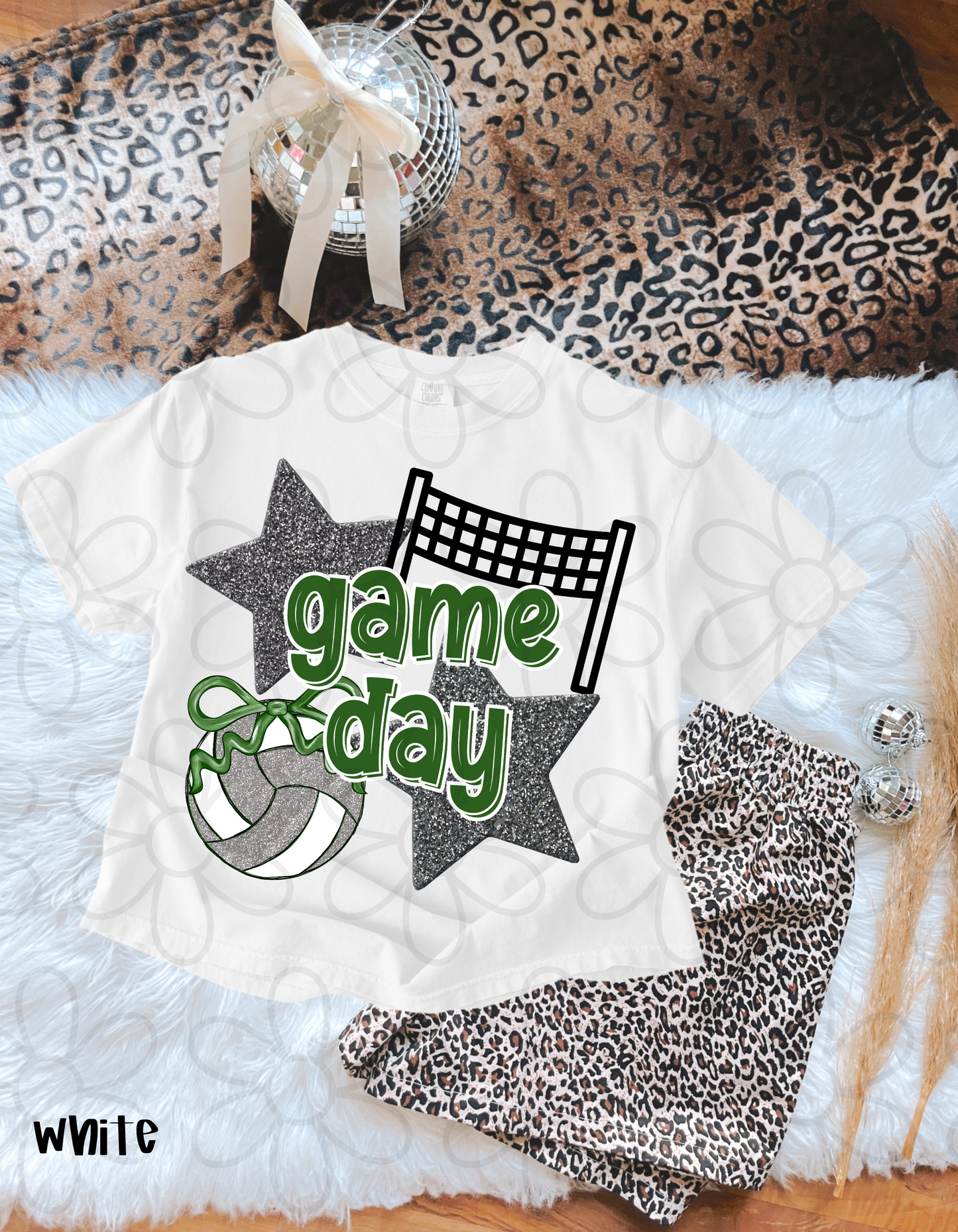 Volleyball Game Day (Multiple Color Options - No Customs) DTF Transfer