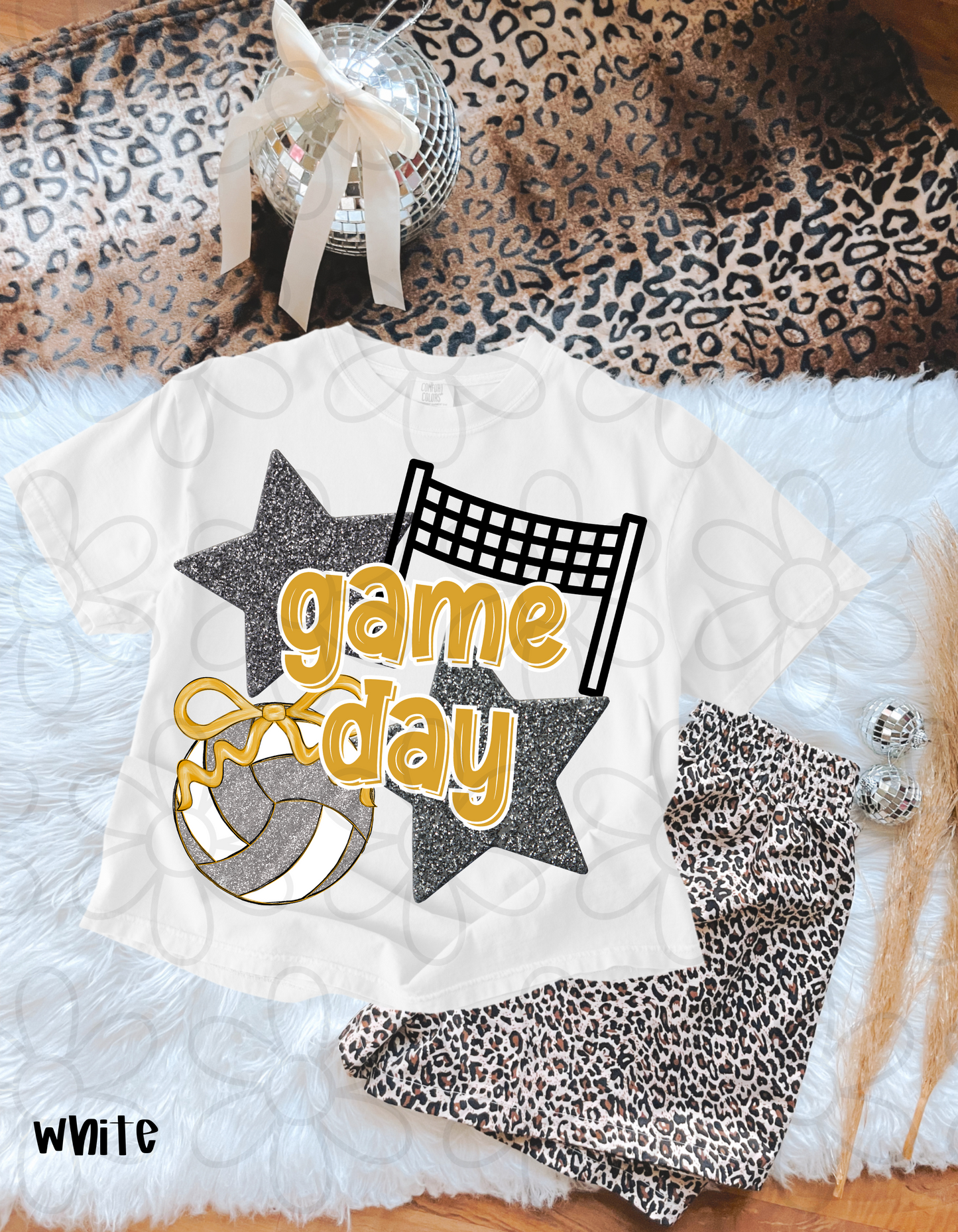 Volleyball Game Day (Multiple Color Options - No Customs) DTF Transfer