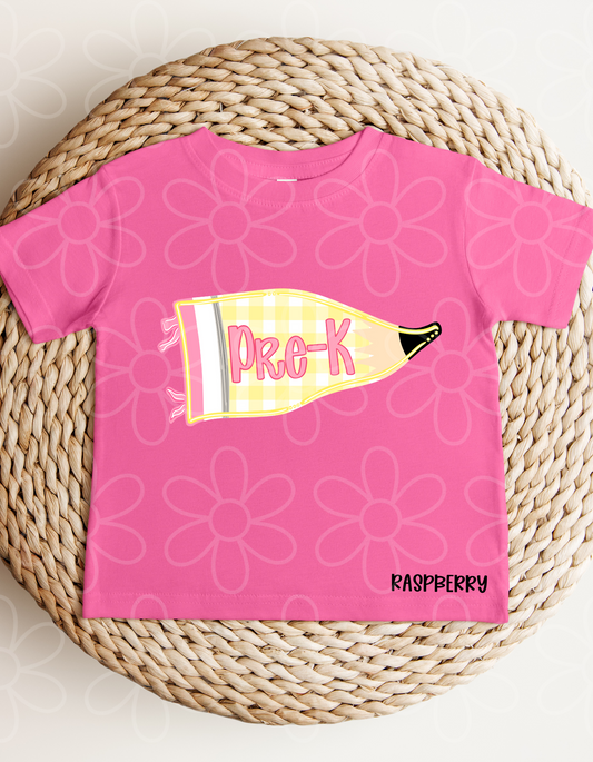 Pencil School Grades (Multiple Options) Kids Completed Tee