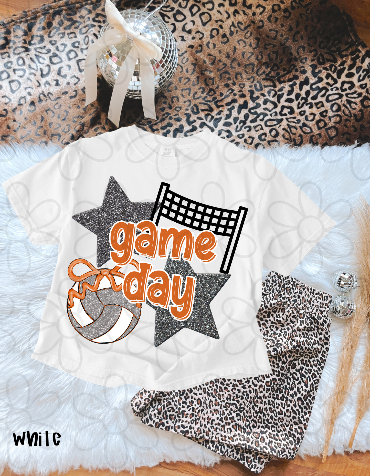 Volleyball Game Day (Multiple Color Options - No Customs) DTF Transfer