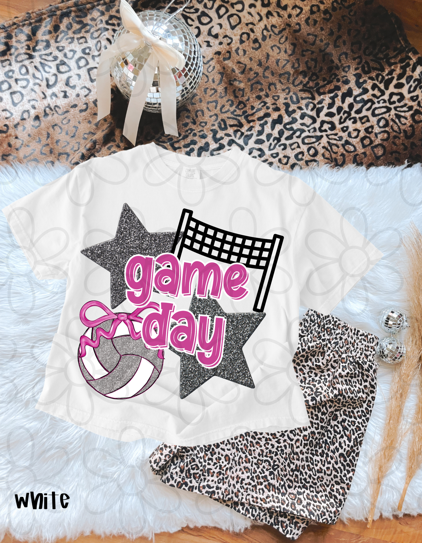Volleyball Game Day (Multiple Color Options - No Customs) DTF Transfer