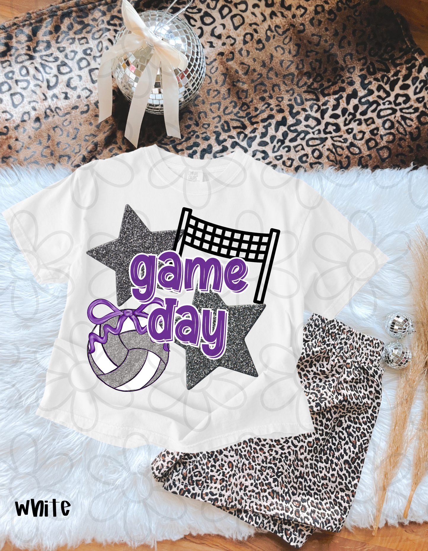 Volleyball Game Day (Multiple Color Options - No Customs) DTF Transfer