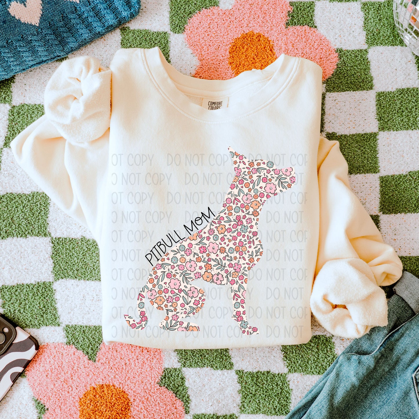 Dog Floral ( Multiple Options NO CUSTOMS ) Completed Tee