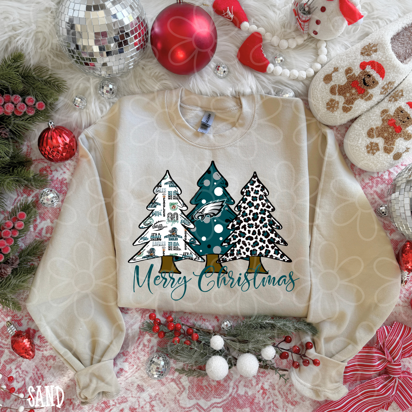 Merry Christmas Sports Team Trees (Multiple Options) DTF Transfer