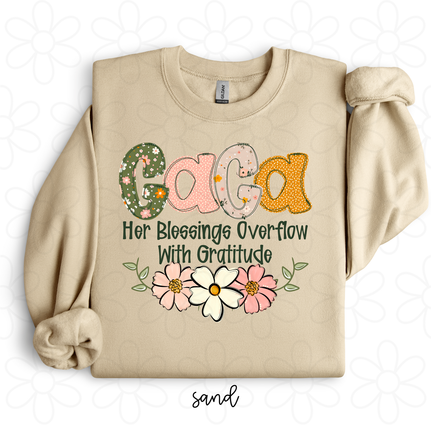 Custom Her Blessings Overflow With Gratitude (Multiple Options) DTF Transfer