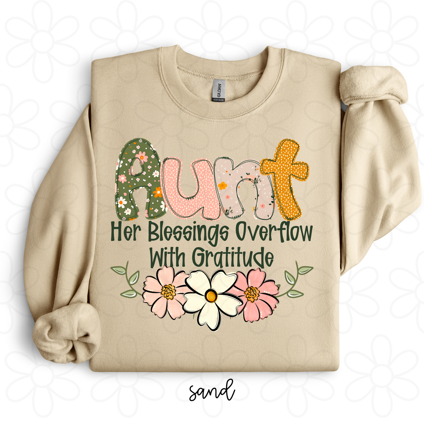 Custom Her Blessings Overflow With Gratitude (Multiple Options) DTF Transfer