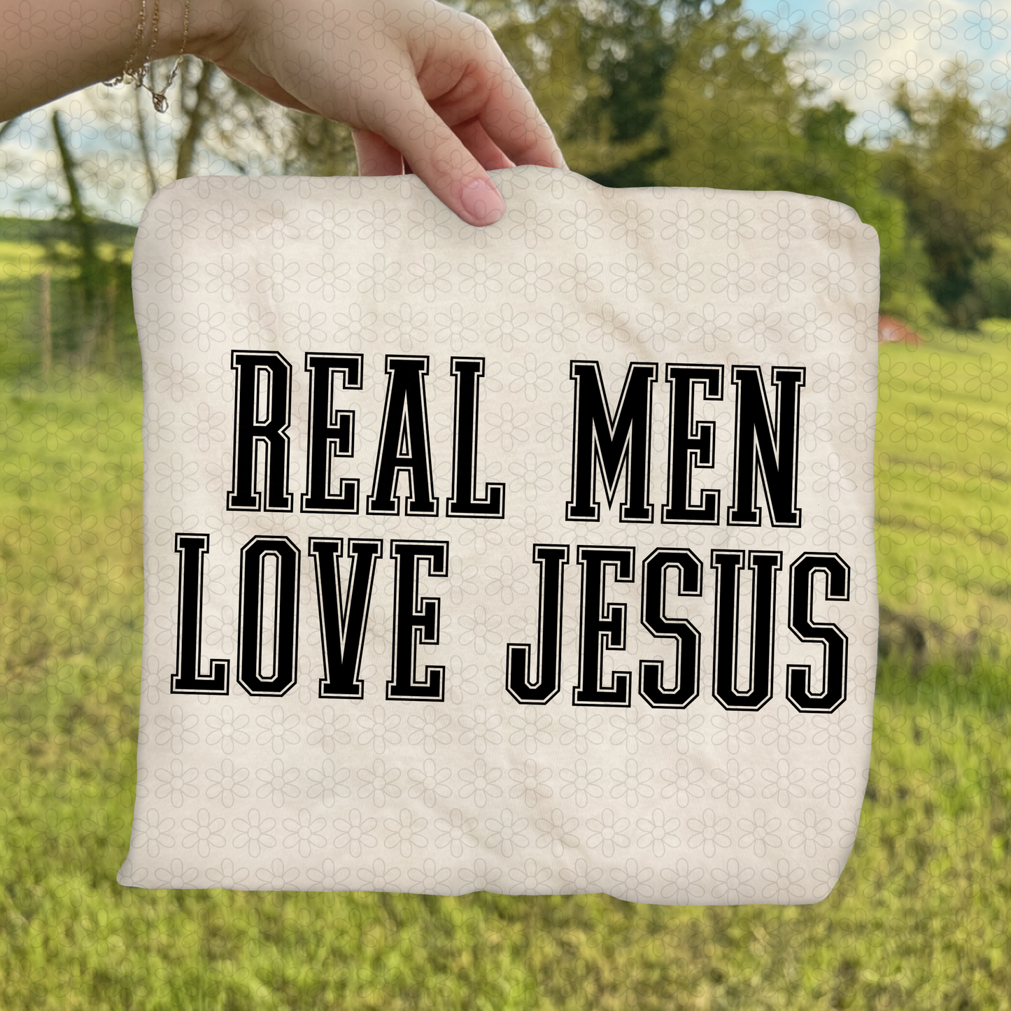 Real Men Love Jesus DTF Transfer