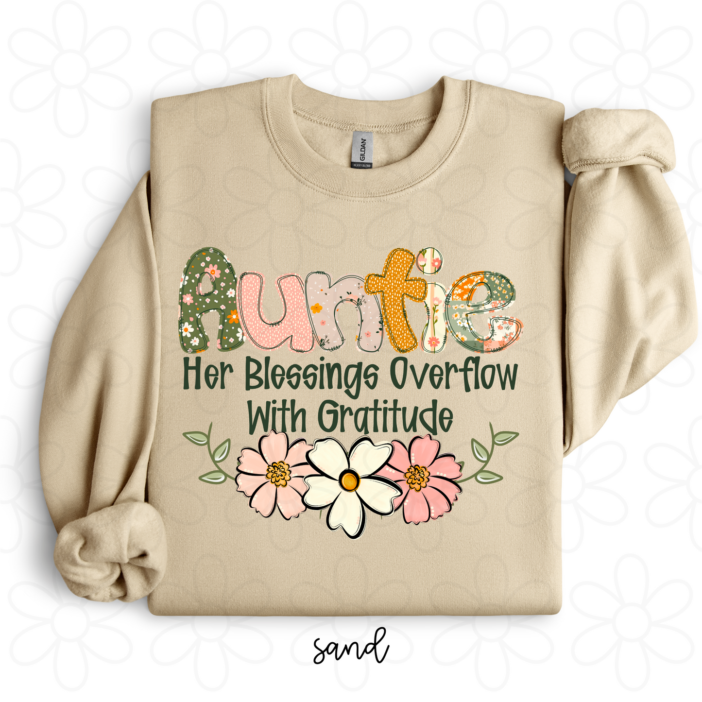 Custom Her Blessings Overflow With Gratitude (Multiple Options) DTF Transfer