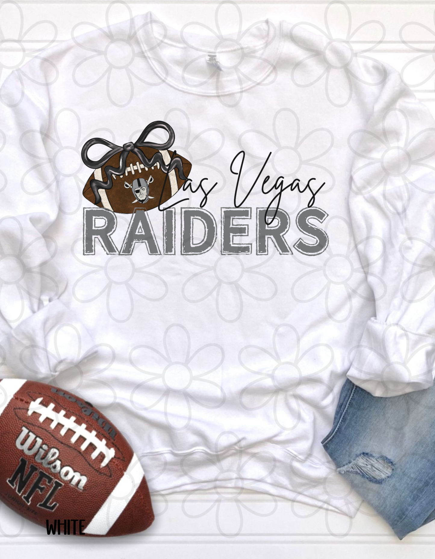Football Bow Teams (Multiple Options) Kids Completed Tee